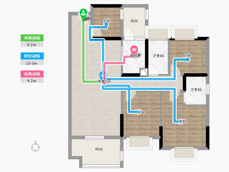 广东省-湛江市-硕基一品-93.77-户型库-动静线