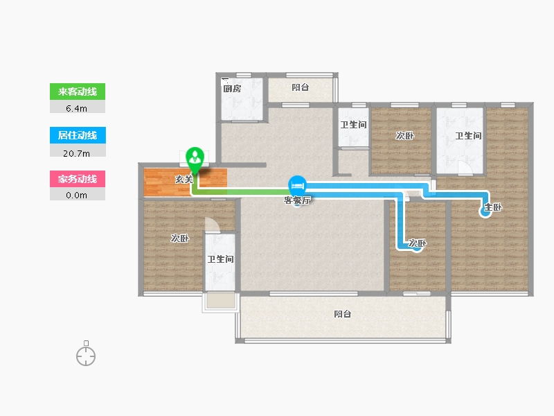 河南省-开封市-建业碧桂园天玺-189.60-户型库-动静线