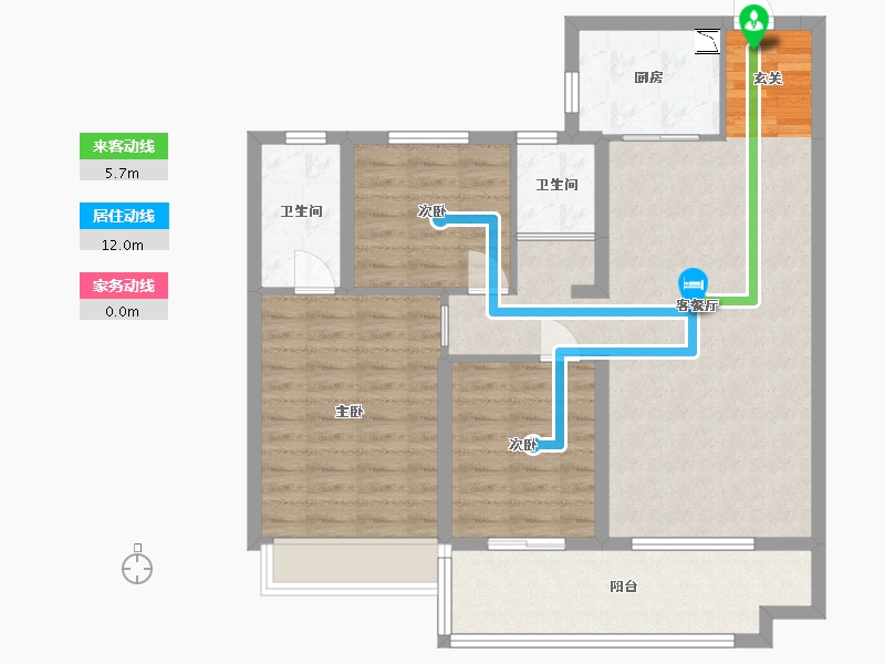 河南省-开封市-建业碧桂园天玺-92.79-户型库-动静线