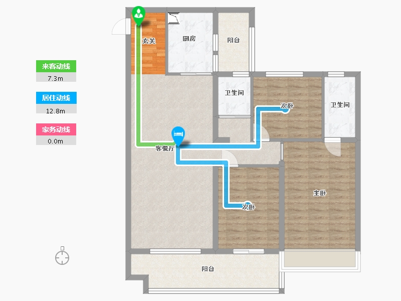 河南省-开封市-建业碧桂园天玺-108.00-户型库-动静线