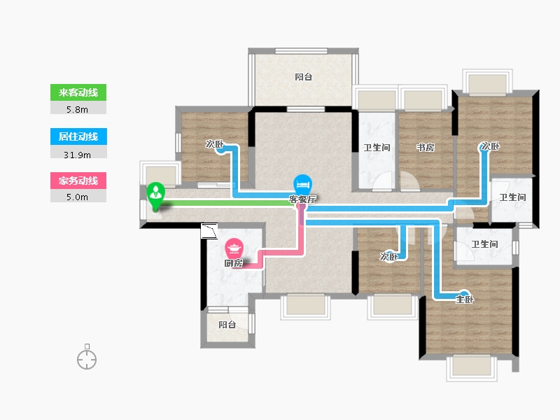 广东省-湛江市-硕基一品-112.07-户型库-动静线