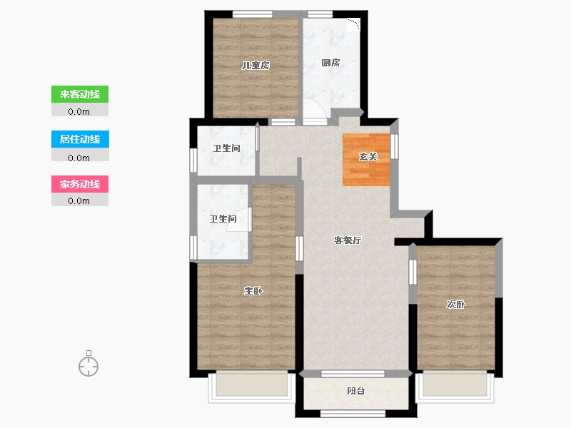 江苏省-南通市-福星惠誉・京澜誉府-81.08-户型库-动静线