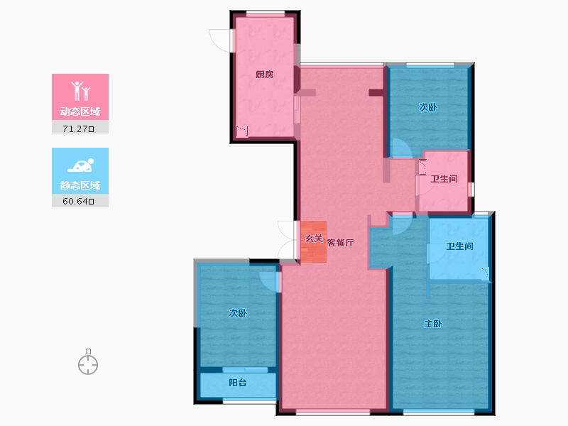 河北省-廊坊市-俪景嘉园-118.41-户型库-动静分区