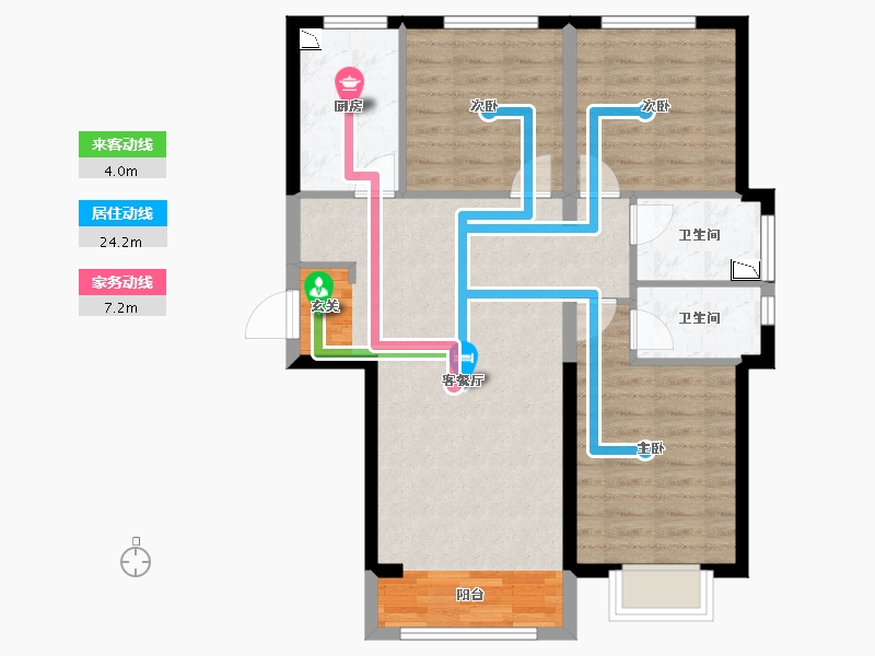 河北省-廊坊市-俪景嘉园-81.12-户型库-动静线