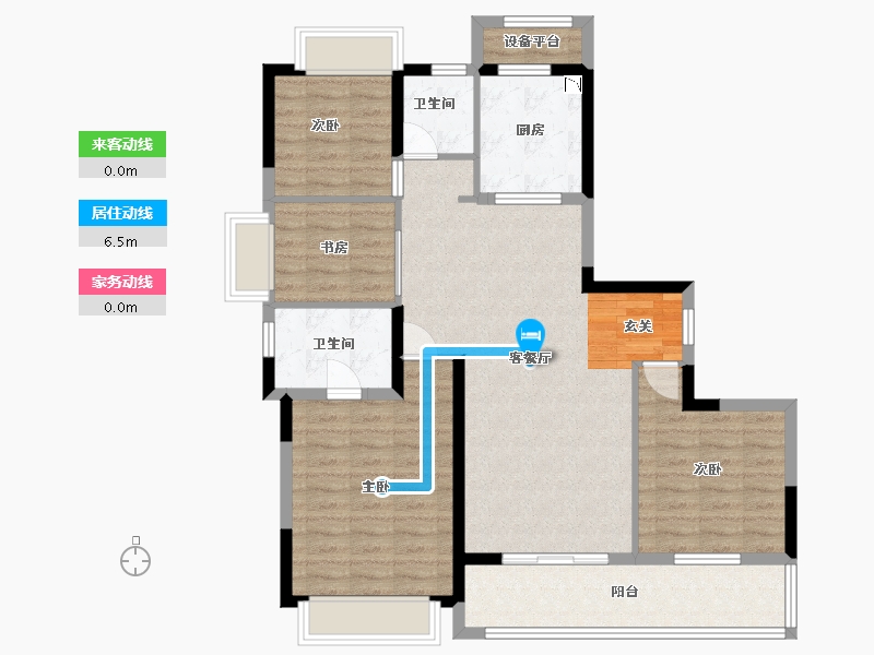 江苏省-无锡市-和玺-101.60-户型库-动静线