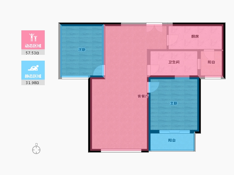 山西省-太原市-广电新景-80.59-户型库-动静分区