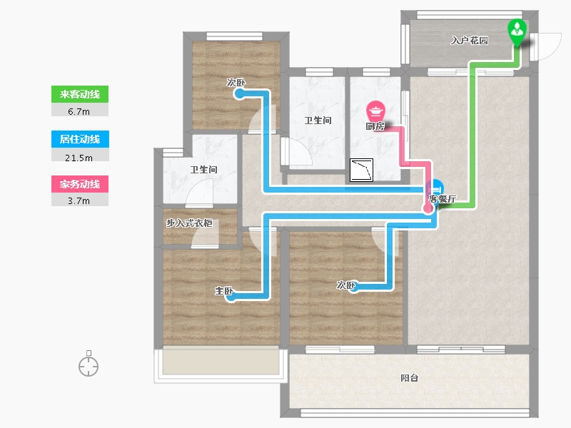 海南省-海口市-北辰府-92.73-户型库-动静线