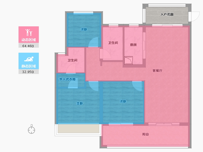 海南省-海口市-北辰府-92.73-户型库-动静分区