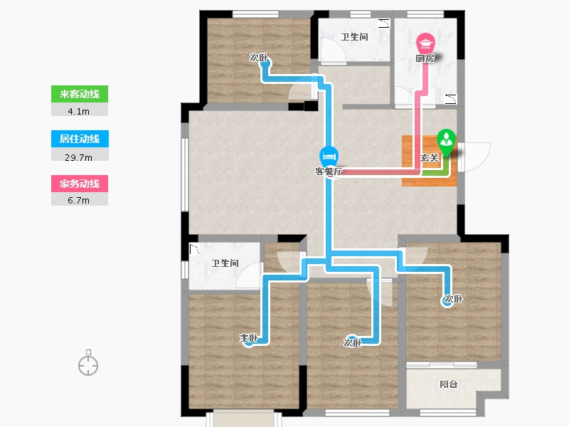 山东省-潍坊市-中房花漫里-112.24-户型库-动静线