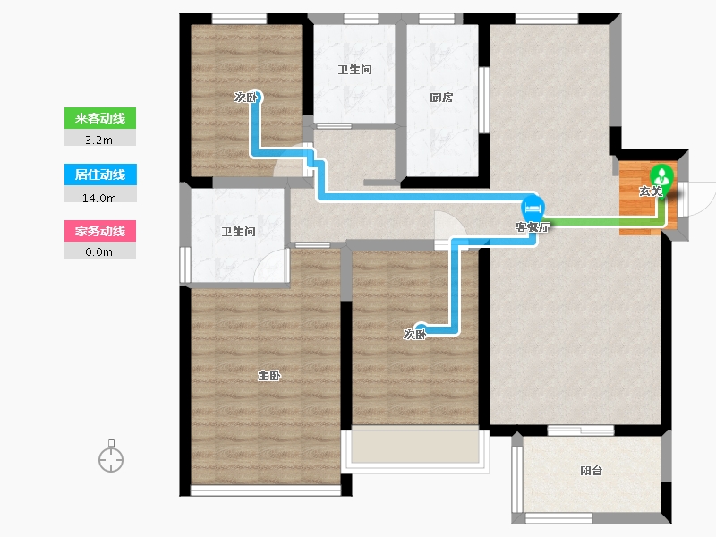 河南省-郑州市-中海万锦熙岸-96.80-户型库-动静线