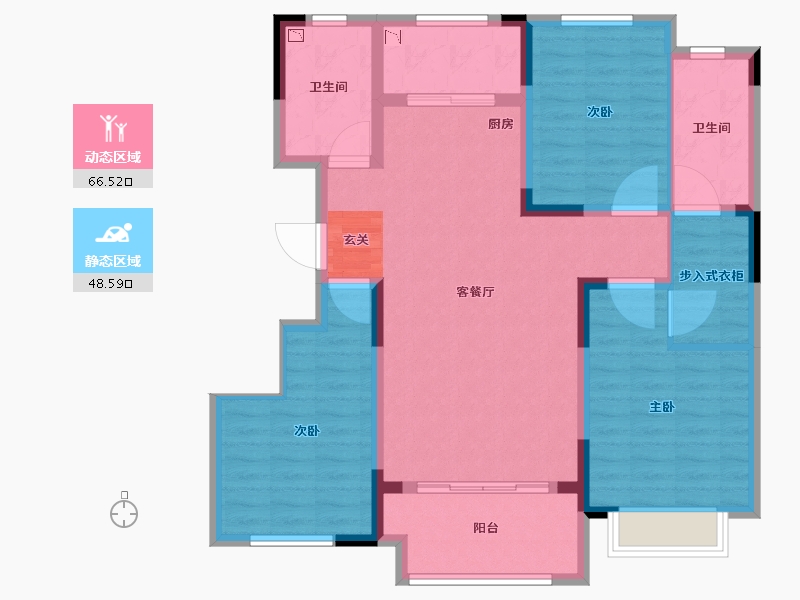 山东省-潍坊市-中房花漫里-103.01-户型库-动静分区