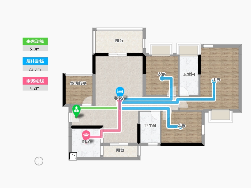 广东省-湛江市-万洲悦华府-98.94-户型库-动静线