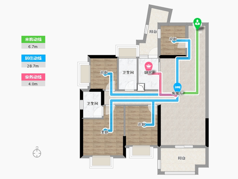 广东省-湛江市-硕基一品-93.19-户型库-动静线