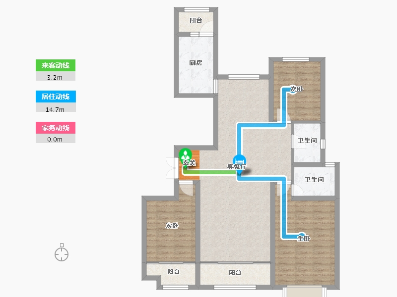 山东省-潍坊市-城投奥文公馆-103.62-户型库-动静线