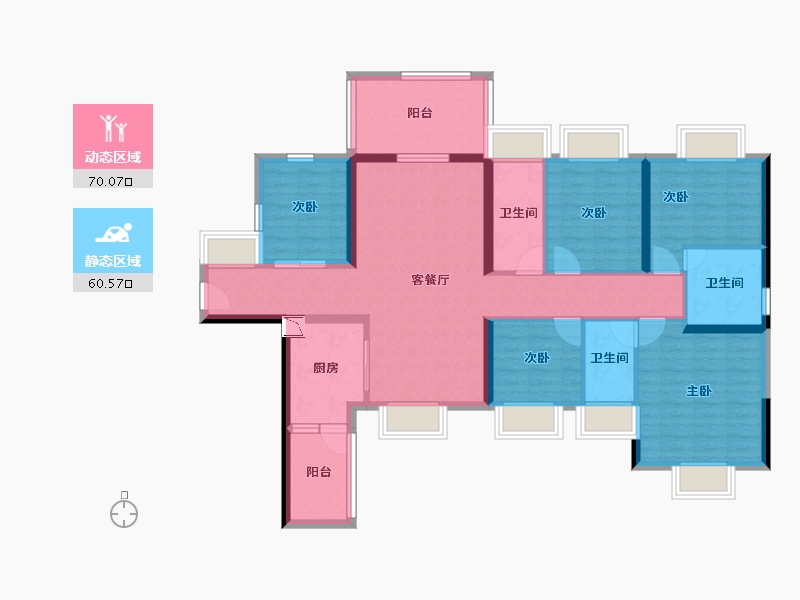 广东省-湛江市-硕基一品-115.98-户型库-动静分区