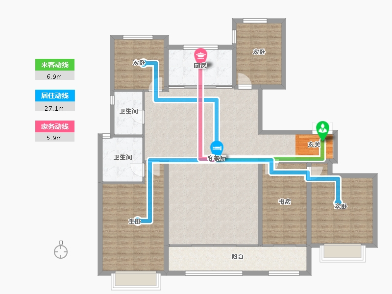 山东省-潍坊市-城投奥文公馆-152.19-户型库-动静线