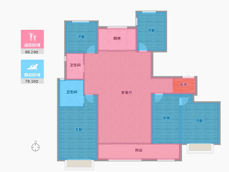 山东省-潍坊市-城投奥文公馆-152.19-户型库-动静分区