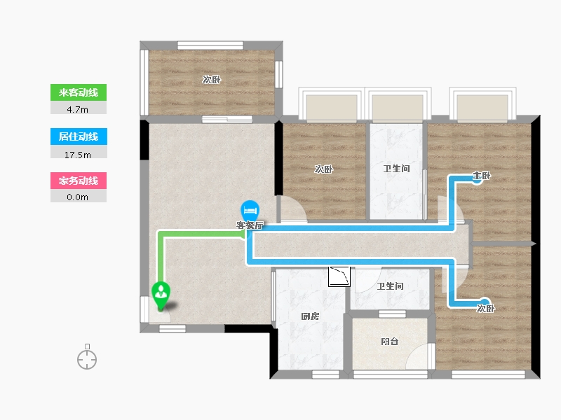 广东省-湛江市-万洲悦华府-82.36-户型库-动静线