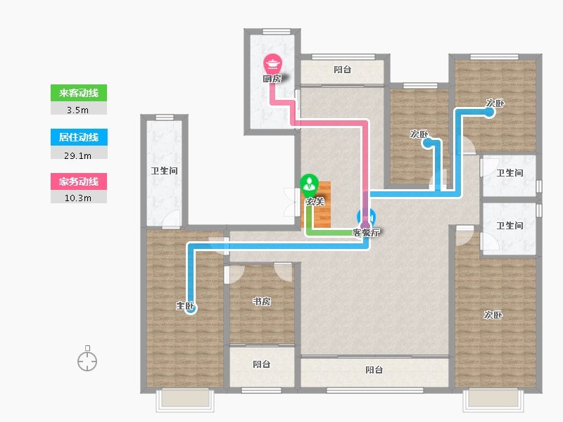 山东省-潍坊市-城投奥文公馆-195.89-户型库-动静线