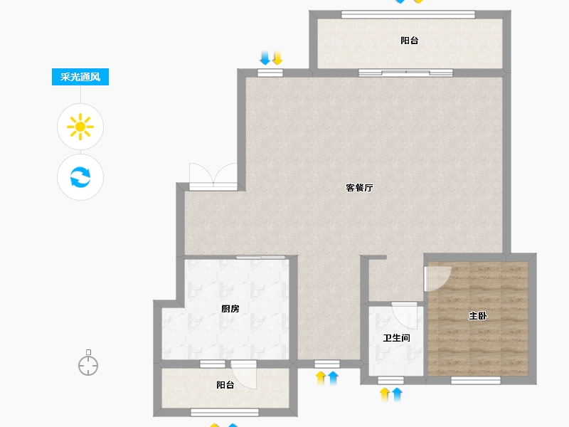 四川省-成都市-龙湖揽镜-98.08-户型库-采光通风