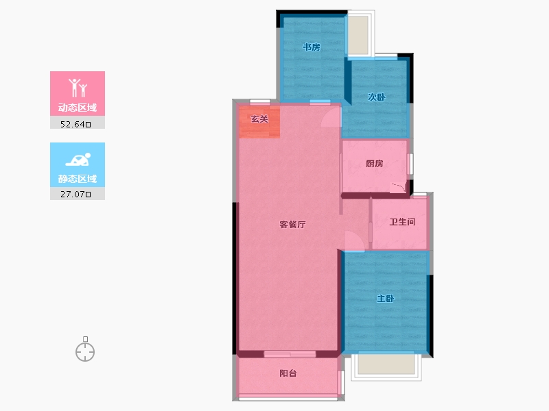 河南省-郑州市-美盛教育港湾-71.20-户型库-动静分区