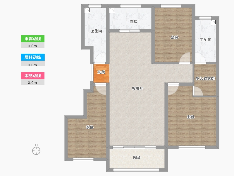 山东省-潍坊市-中房花漫里-107.00-户型库-动静线