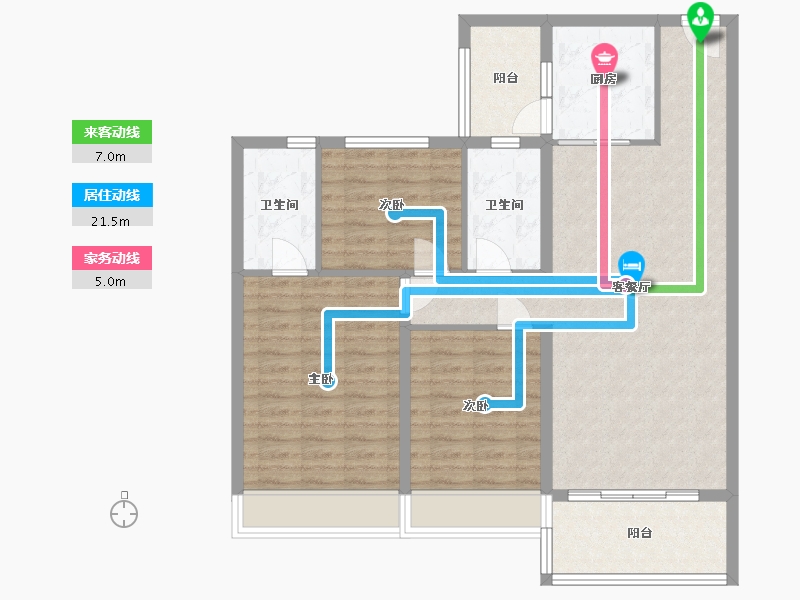 河南省-安阳市-安阳碧桂园-100.00-户型库-动静线