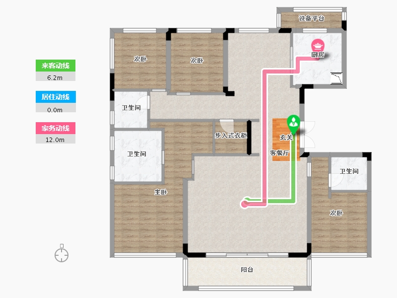 浙江省-杭州市-保利澄品-158.40-户型库-动静线