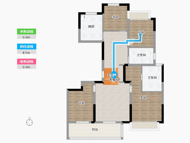 浙江省-杭州市-融信远洋厘望NEO1-108.80-户型库-动静线