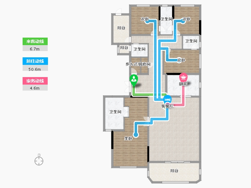 四川省-成都市-德商迎晖天玺-230.14-户型库-动静线