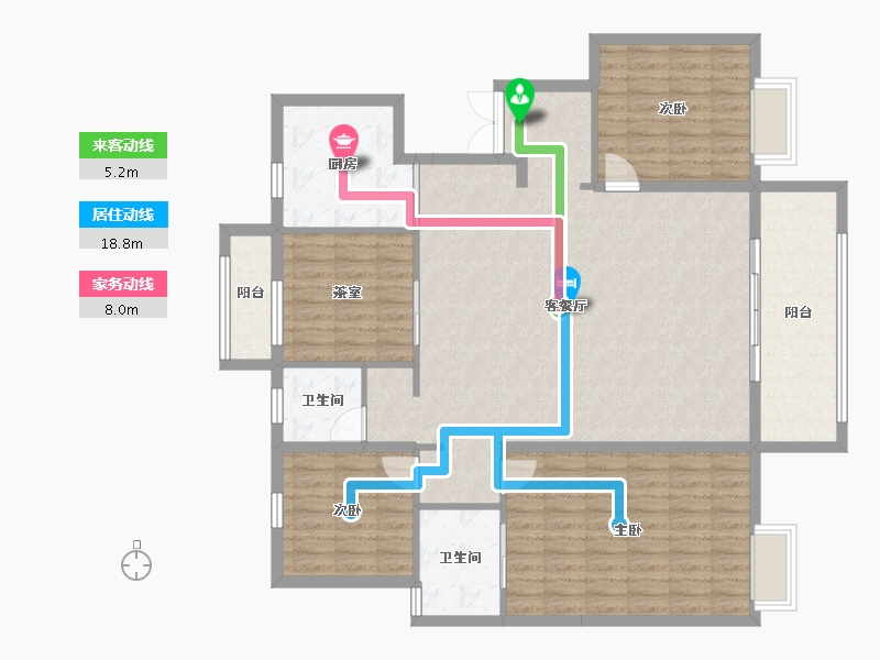 河南省-信阳市-建业南湖上院-134.99-户型库-动静线