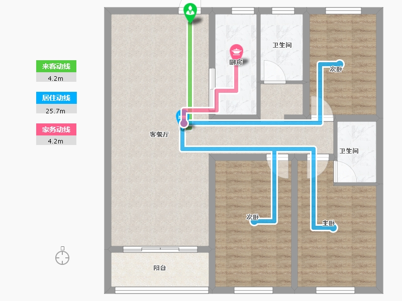 山东省-菏泽市-菏泽华联广场-99.20-户型库-动静线