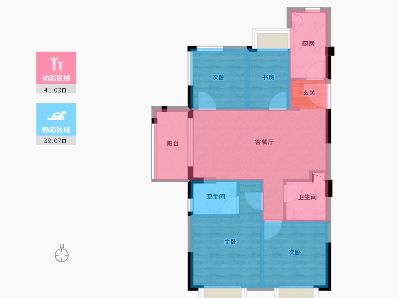 福建省-福州市-福州熙悦府-71.28-户型库-动静分区