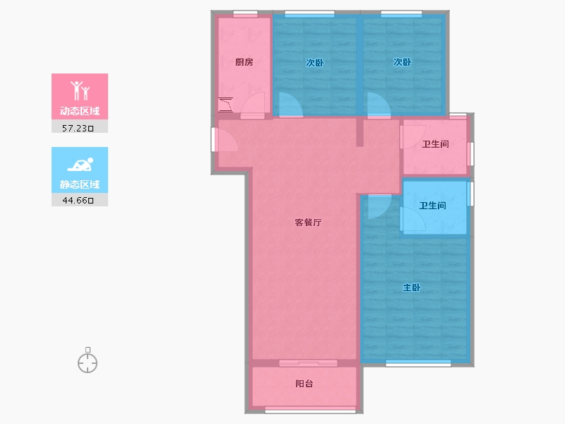 河南省-郑州市-正商湖西学府-91.20-户型库-动静分区