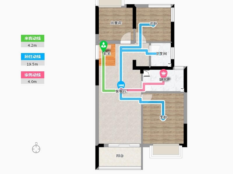 福建省-福州市-福州熙悦府-66.79-户型库-动静线