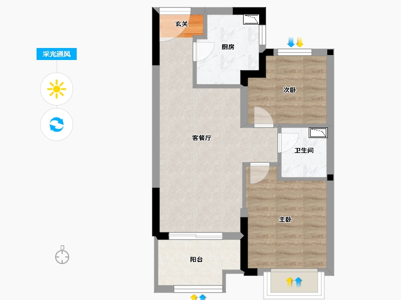 福建省-福州市-福州熙悦府-48.00-户型库-采光通风