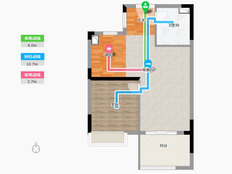 福建省-福州市-福州熙悦府-64.00-户型库-动静线