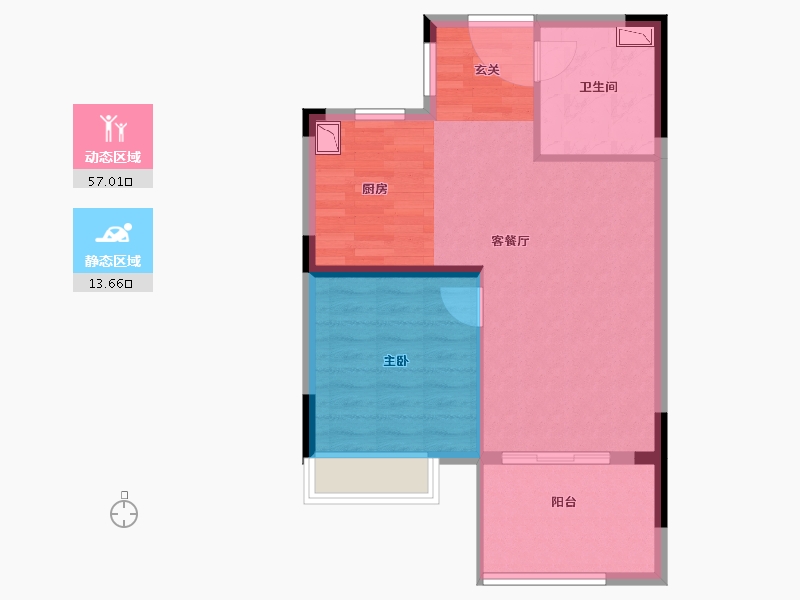 福建省-福州市-福州熙悦府-64.00-户型库-动静分区