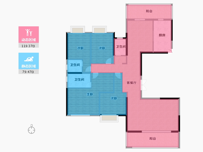 广西壮族自治区-南宁市-锦麟玖玺-180.66-户型库-动静分区