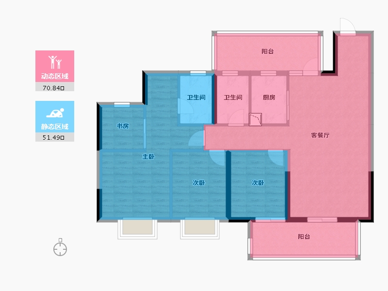 广西壮族自治区-南宁市-锦麟玖玺-109.61-户型库-动静分区