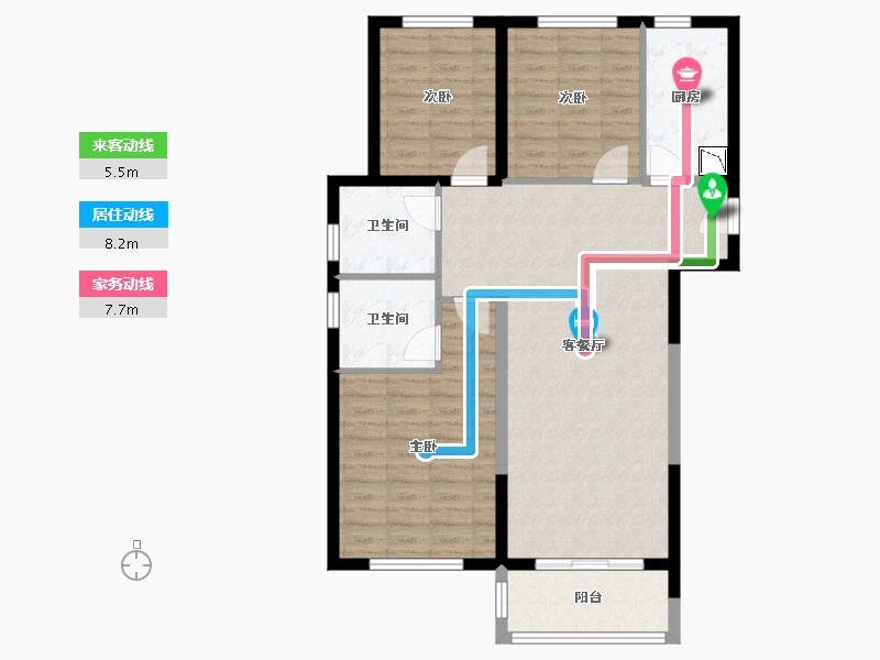 河南省-郑州市-正商湖西学府-91.20-户型库-动静线