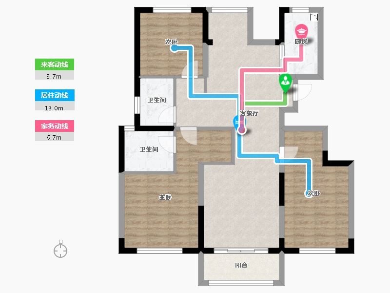 河南省-郑州市-正商湖西学府-93.60-户型库-动静线