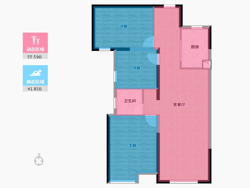 山东省-济南市-中国中铁・诺德名城-88.00-户型库-动静分区