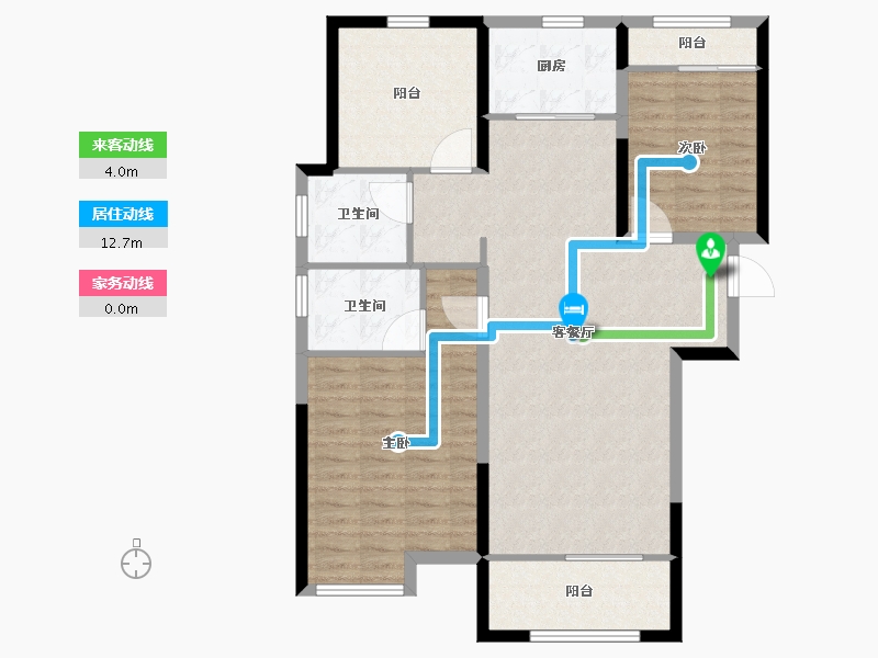 山东省-济南市-中国中铁・诺德名城-100.00-户型库-动静线