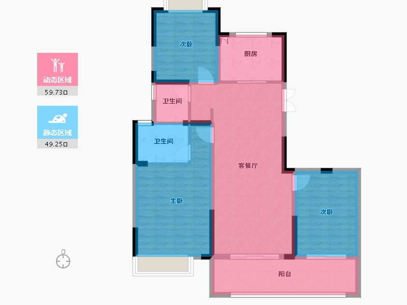 江苏省-无锡市-中央华府-98.03-户型库-动静分区