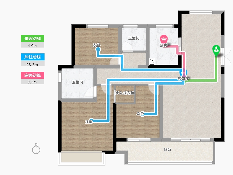 浙江省-嘉兴市-海盐吾悦广场-102.40-户型库-动静线