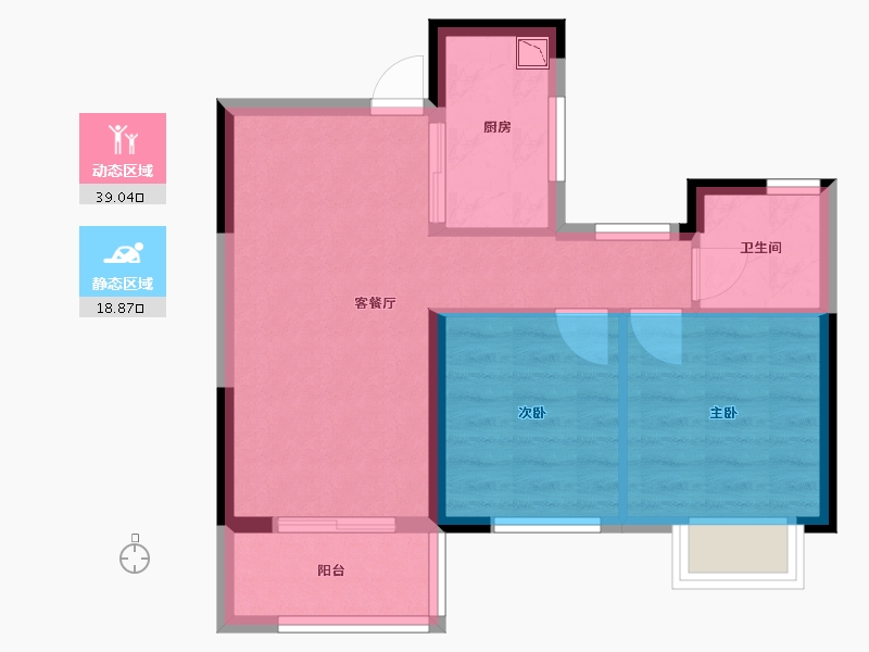 浙江省-嘉兴市-金地云栖湾-51.26-户型库-动静分区