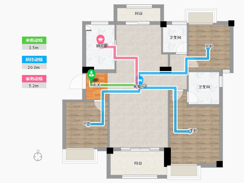 江西省-九江市-水墨江南-94.00-户型库-动静线