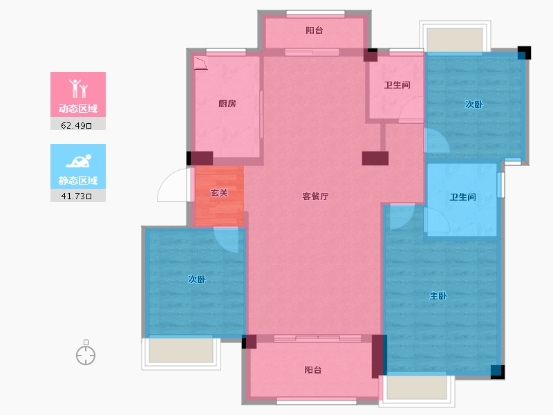 江西省-九江市-水墨江南-94.00-户型库-动静分区