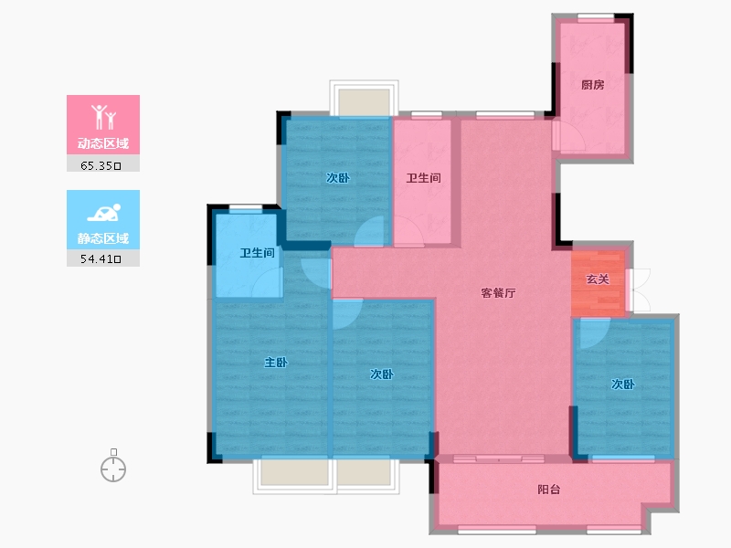 江西省-九江市-水墨江南-108.00-户型库-动静分区